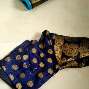 new saari with blouse