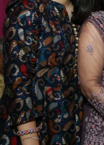 Navy Blue Kurta With Peacock Print!!