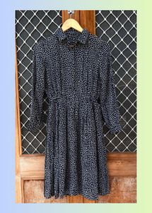Patterned Shirt Dress