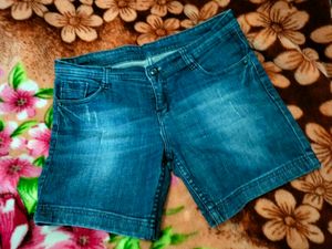 Blue Shorts For Party Beach Wear