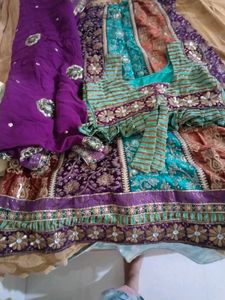 Ghagra With Embroidered Blouse