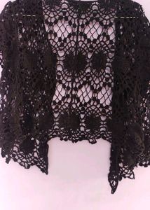 Stylish Black🖤Net,Woolen Shrug  Letest For Women