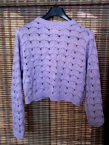 Cropped Knit Sweater