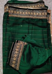 Heavy Green Saree