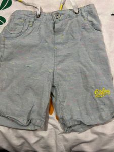 Cotton Linen Shorts 3-4 Year