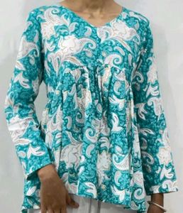 Boho Floral Print Top