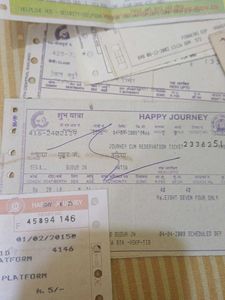 Vintage Train Ticket Collection