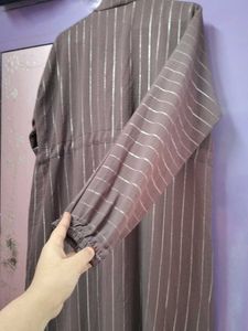 Jersey Abaya Striped