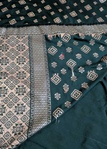 Elegant Green Saree❤️