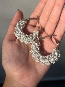 Beaded Hoop Earrings
