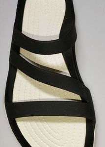 Women Crocs White Slip Ons