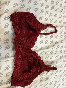 Red Lace Bra