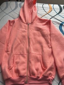 Pink Zip-Up Hoodie