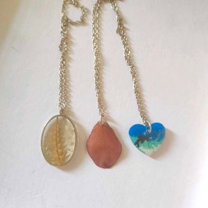 Handmade Nature Inspired Pendant Necklace Set