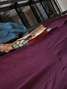 Maroon Embellished Kurta