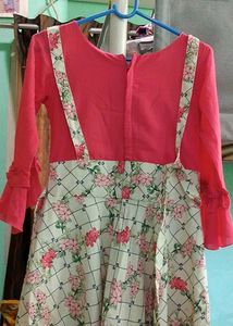 Kids Gown With Bell Sleeves