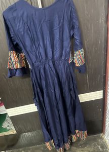 Blue Multi Anarkali Kurti