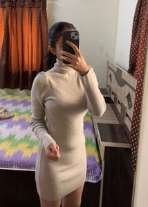 High Neck Bodycon Dress