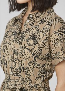 Vero Moda Tiger Print Shirt Dress