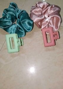 Scrunchie & Claw Clip Set