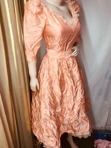 Peach Vintage Style Dress