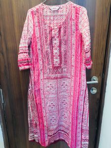 BIBA Pink Print Kurti