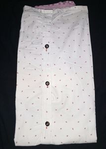 White Pure Cotton Full Hands Shirt Fully Stitched 🤩