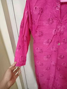 Bright 🌞 Pink Kurta