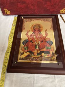 24K Gold Plated Diviniti Ganesh Ji Frame