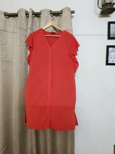 Chic Red Shift Dress