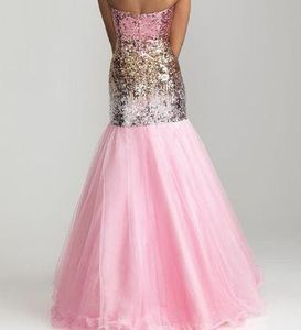 Sequin &amp; Tulle Prom Dress