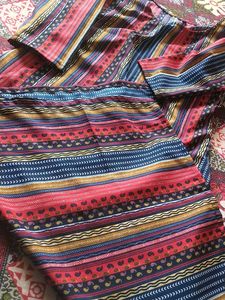 Striped Bohemian Kurta 🎀 Leggings Combo