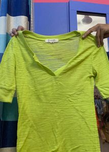 Lime Green Top see through