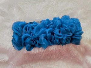 Blue Organza Srunchies🎀😀