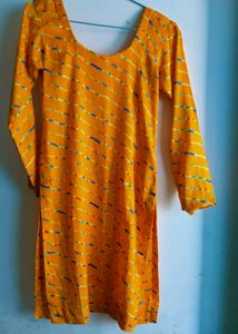 Mustard Kurta Set