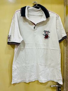 White Collar Tshirt For Men