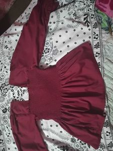 Maroon Long Sleeve Top