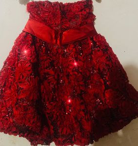 Red Floral Dress (Sold)