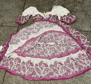 Paisley Print Dress Stylish Frock Middi Newly Tag