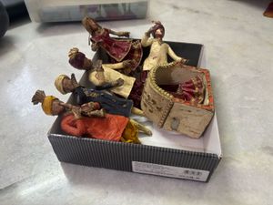 Vintage Handcrafted Paperwork Indian Figurines