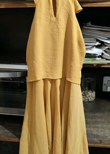 AND Yellow Halter Neck Dress