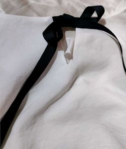 White Blouse with Bow Detail