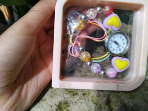 Beaded Heart Watch