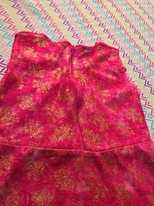 Pink Floral Gown Dress 💕🩷💕