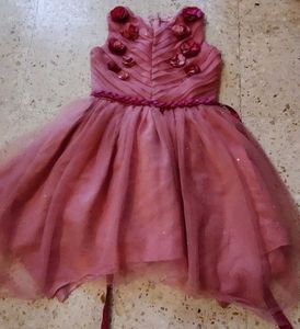 Onion Pink net and satin dress