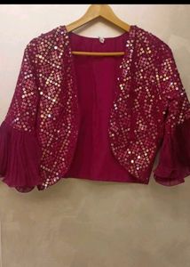 Frill gown with Tikki work koti