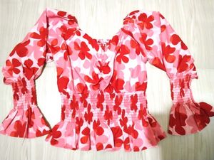 Floral Print Smocked Top