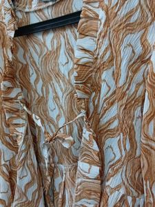 Boho Print Tie-Up Top