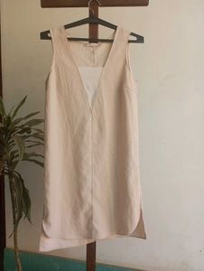 Beige Sleeveless Dress