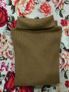 Cozy Brown Turtleneck Sweater